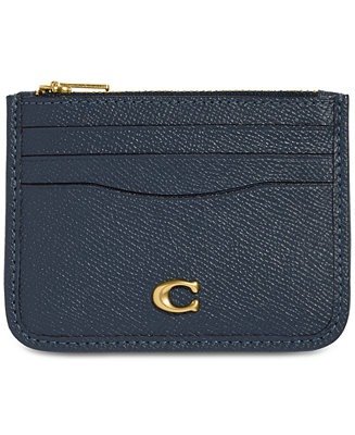 Crossgrain Leather Zippered Card Case