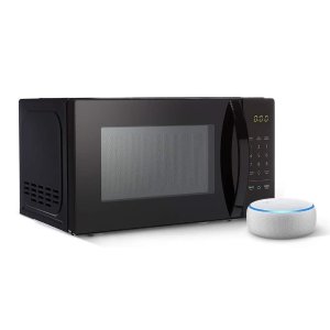 AmazonBasics Microwave + Echo Dot 3