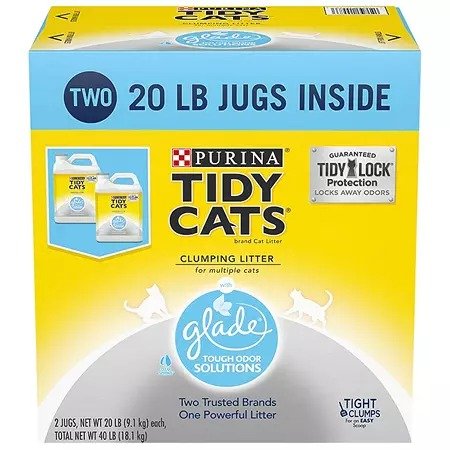 Purina Tidy Cats Clumping Litter with Glade Twin Pack (20 lb., 2 ct.) - Sam's Club