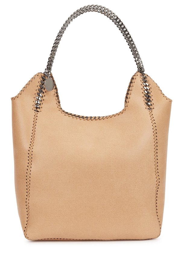 Falabella Two Chain large camel tote