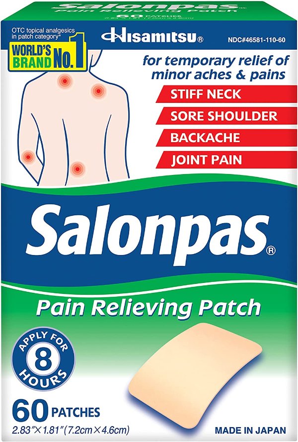Pain Relieving Patches, Pack of 60