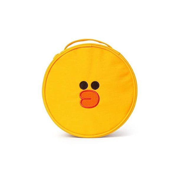 FRIENDS Nylon Collection SALLY Character Toiletry Makeup Cosmetic Bag for Travel Essentials, Small, Yellow
