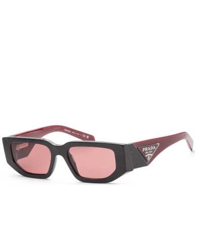 Prada Men's Black Rectangular Sunglasses SKU: PR-09ZS-11F08S UPC: 8056597744140