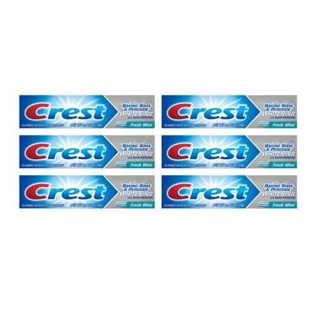 Crest Baking Soda & Peroxide Whitening with Tartar Protection Toothpaste (Choose Your Count), Fresh Mint, 6.4 oz