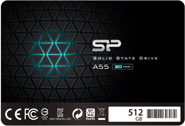 Silicon Power A55 512GB 3D NAND SATA III 固态硬盘