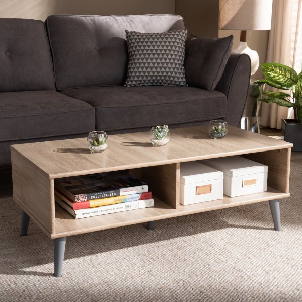 Pierre Mid-Century Modern Wood Coffee Table - Midcentury - Coffee Tables - by Baxton Studio