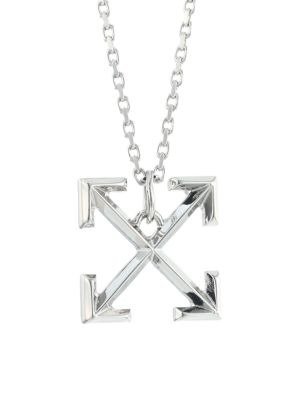 - Silvertone Arrows Necklace