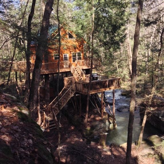 Treehouse 22 feet in the air 树屋 - Pikeville, TN, 2间房
