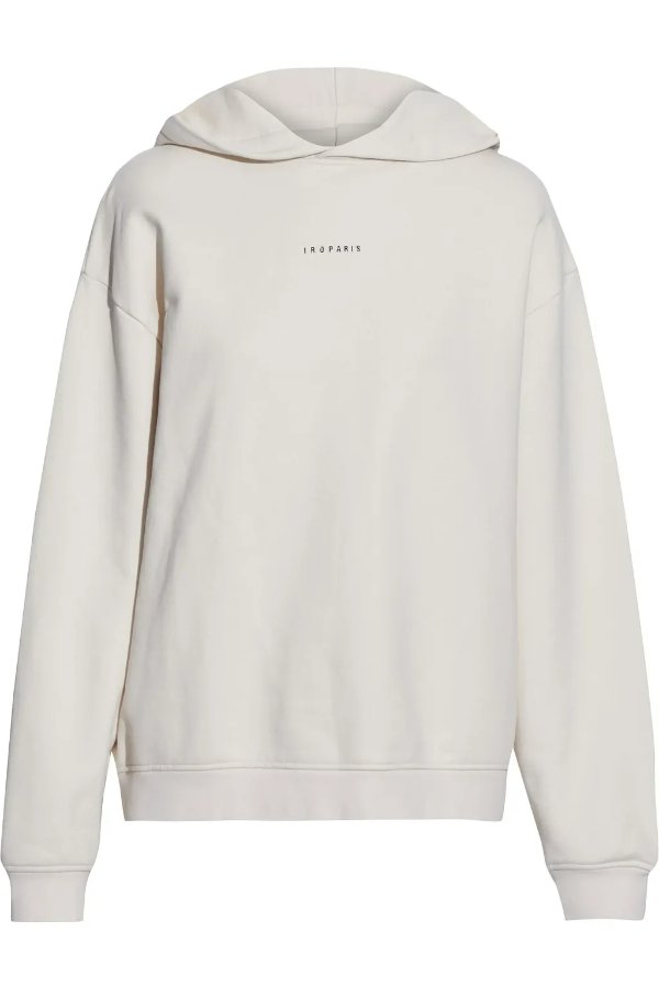 Syndra printed French cotton-terry sweatshirt