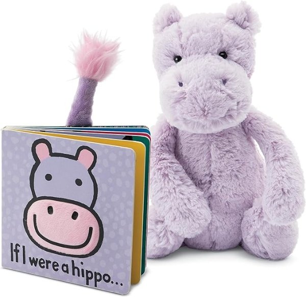 If I were a Hippo Board Book and Bashful Hippo Stuffed Animal