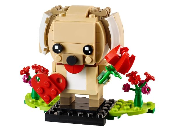 Valentine's Puppy 40349 | BrickHeadz | Buy online at the Official LEGO® Shop US