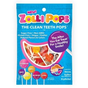 Zollipops Clean Teeth Pops, Anti Cavity Lollipops, Variety Pack, 25 Count @ Amazon