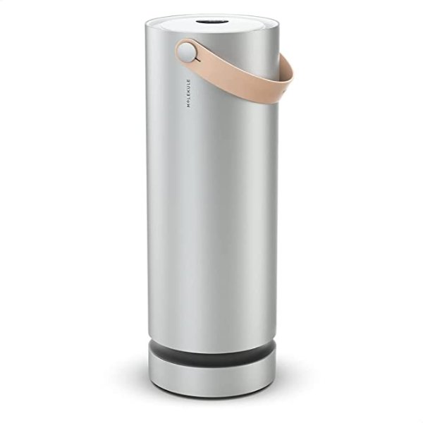 Molekule Air Large Room Air Purifier with PECO Technology for Smoke, Allergens, Pollutants, Viruses, Bacteria, and Mold, Silver