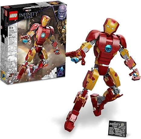 Marvel Super Heroes Iron Man Figure 76206 Building Toy Set for Kids, Boys, and Girls Ages 9+ (381 Pieces)