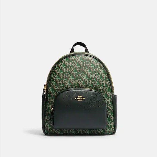 Court Backpack With Signature Monogram Print