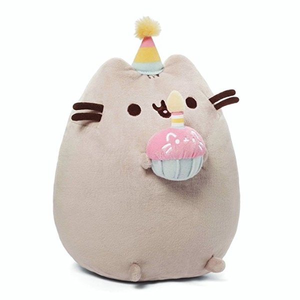 Pusheen Happy Birthday Stuffed Animal Plush, 10.5"