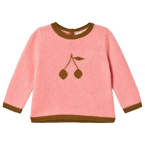 粉色樱桃羊绒衫