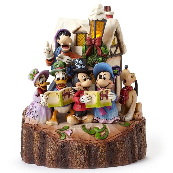 Mickey Mouse and Friends ''Holiday Harmony'' Light-Up Figure by Jim Shore | shopDisney