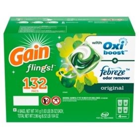 flings! +AromaBoost Laundry Detergent Pacs, Original (132 ct.) - Sam's Club