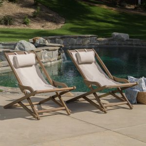 Amanoa Patio Chair with Cushions (Set of 2)
