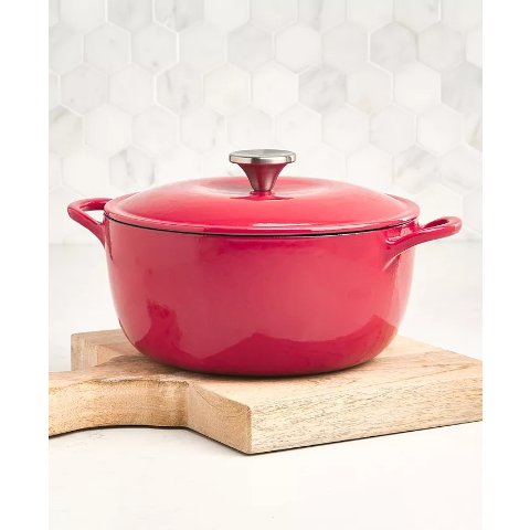Enameled Cast Iron 4-Qt. Round Dutch Oven, Created for Macy's