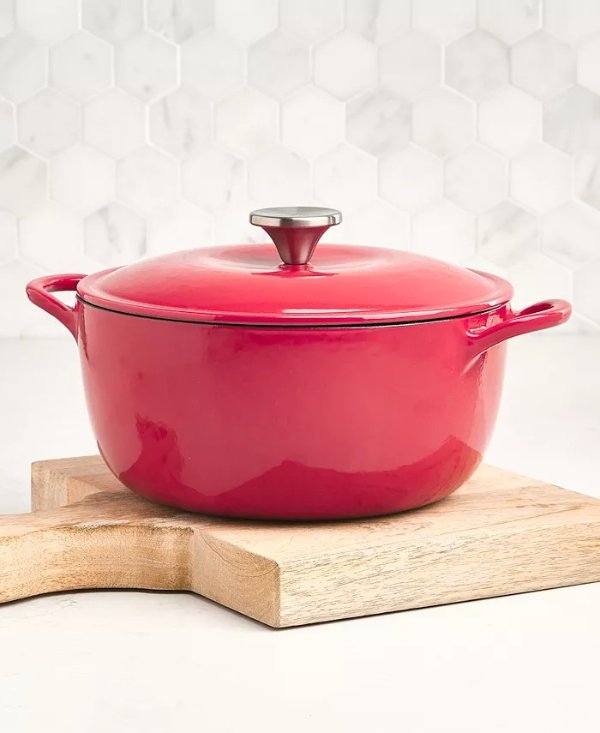 Enameled Cast Iron 4-Qt. Round Dutch Oven, Created for Macy's