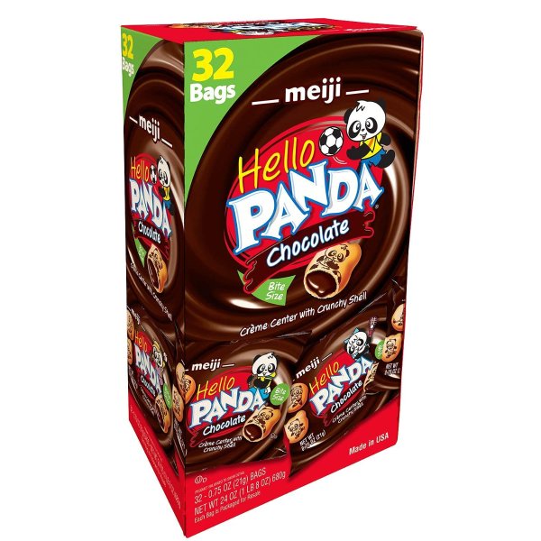 巧克力奶油夹心熊猫小饼干 32包