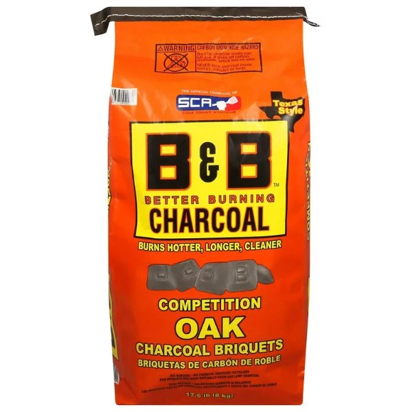 B&B Charcoal 天然橡木烧烤木炭 17.6 lb