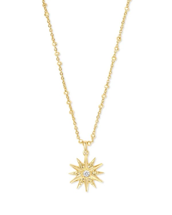 Star Charm Pendant Necklace in Gold | Kendra Scott