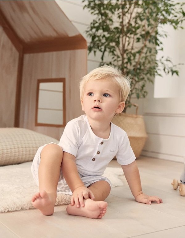 Little Dinosaur T-Shirt & Shorts Set | View All Baby | The White Company
