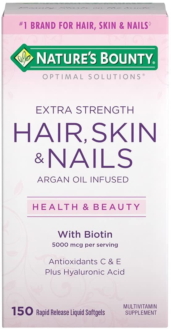 Extra Strength Hair Skin and Nails Vitamins by Nature's Bounty 150 Count