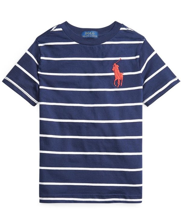 Toddler Boys Striped Cotton Jersey T-shirt