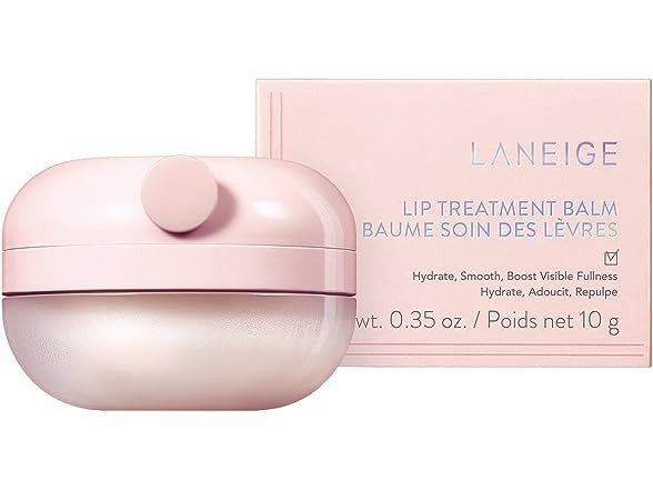 (3 Pack) LANEIGE Lip Treatment Balm: Nourish, Hydrate, and Visibly Plump Lips with Coconut Oil & Peptides, 0.35 oz.