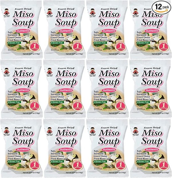 Miko Brand 冻干味增汤 3.24oz 12包