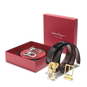with Salvatore Ferragamo Reversible Leather Belt Boxed Gift Set Purchase @ Neiman Marcus