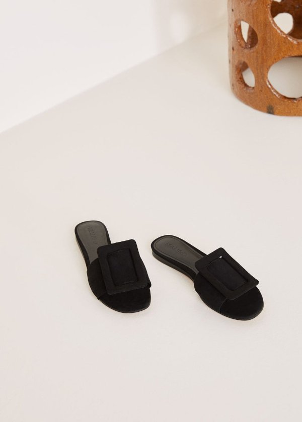 Buckle flat sandals - Women | MANGO USA