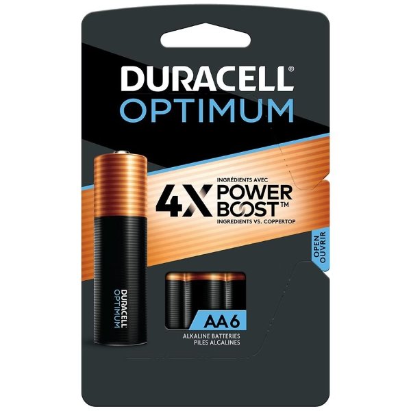 Optimum Alkaline Batteries AA 6-Pack