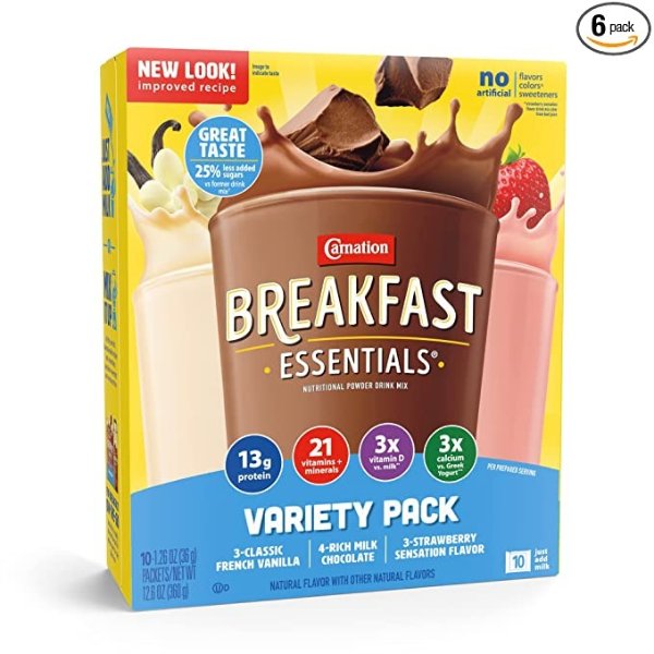 3种口味混合早餐奶粉 共60包