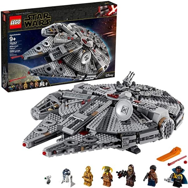 Star Wars: The Rise of Skywalker Millennium Falcon 75257 Starship Model Building Kit and Minifigures (1,351 Pieces)