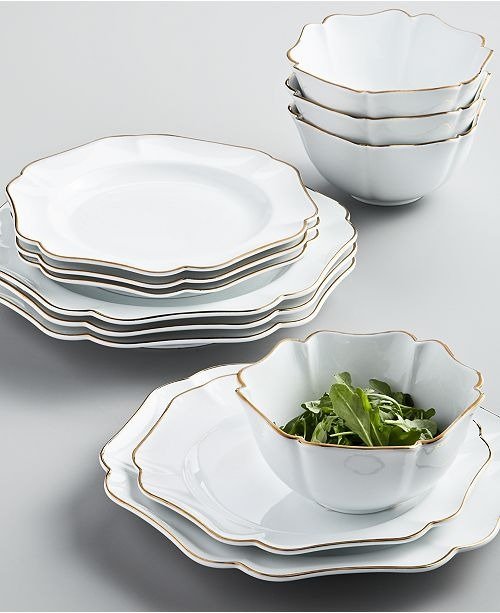 Baroque 12-Pc. Dinnerware Set, Service for 4, Created for Macy's