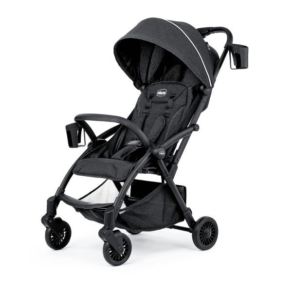 Presto Self-Folding, Compact Stroller with Canopy, Lightweight Aluminum Frame Umbrella Stroller, for Babies and Toddlers up to 50 lbs. | Graphite/Grey