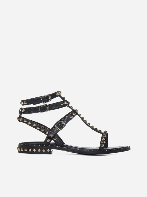 Play studded leather sandals