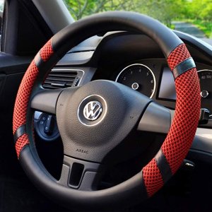BOKIN Steering Wheel Cover Microfiber Leather Viscose