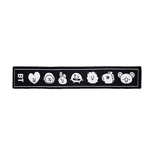 Official Merchandise by Line Friends - Slogan Fashion Scarf for Women and Men