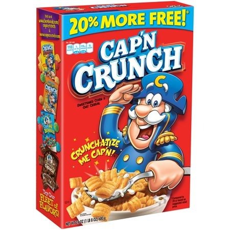 Cap'n Crunch Breakfast Cereal, Original, 20 Oz