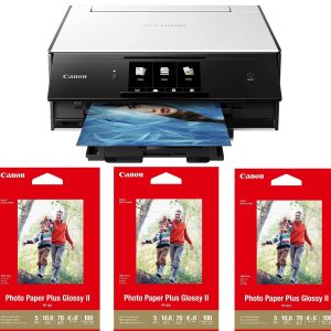 Canon PIXMA TS9020 Wireless All-in-One Inkjet Printer with 3x Photo Paper Plus