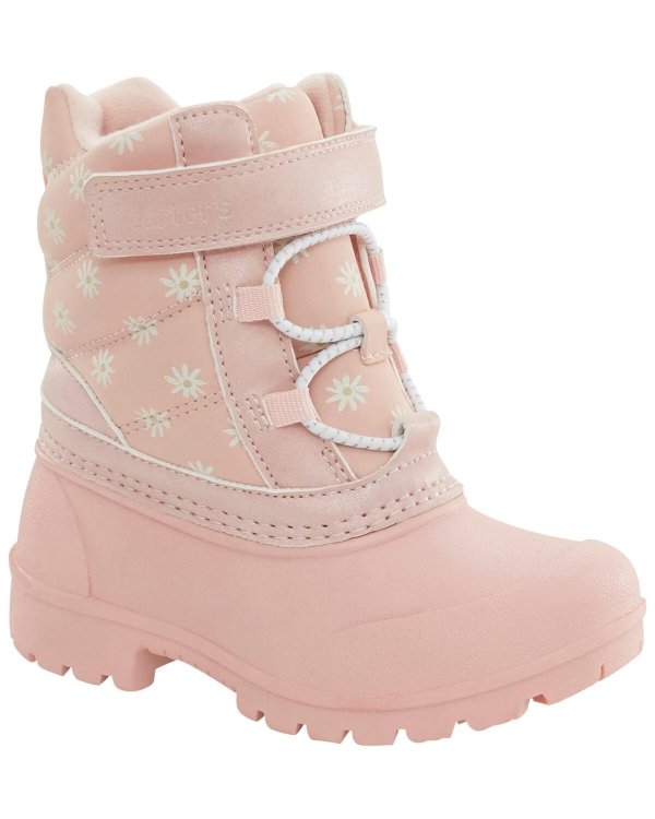Toddler Floral Snow Boots