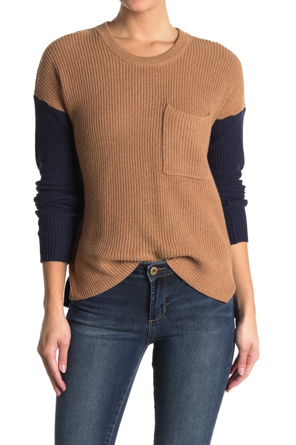 Thompson Ribbed Colorblock Sweater (Regular & Plus Size)