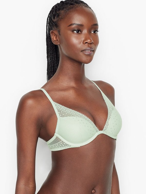 Incredible by Victoria’s Secret Lightly Lined Lace Plunge Bra