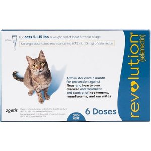 Revolution Topical Solution for Cats, 5.1-15 lbs, 3 treatments - Chewy.com